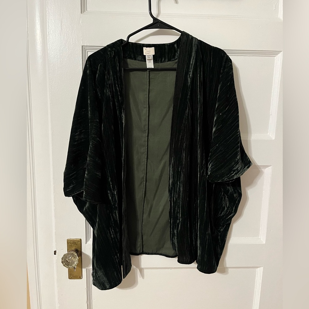 Velvet cardigan